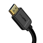Baseus high definition Series HDMI To HDMI Adapter 1/5/8M Cable Black